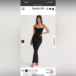 HOUSE OF CB | Charmaine Corset Dress | Black | Size S Bigger Cup